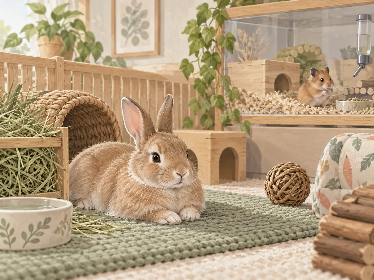 小動物のお世話